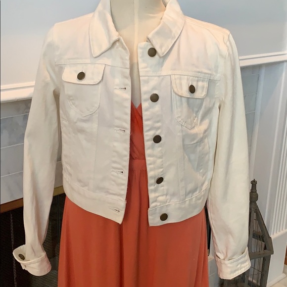 Forever 21 Jackets & Blazers - NWT Cream Denim Jacket